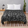 Music Notes Throw Blanket