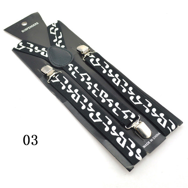 Music Note Braces Suspender