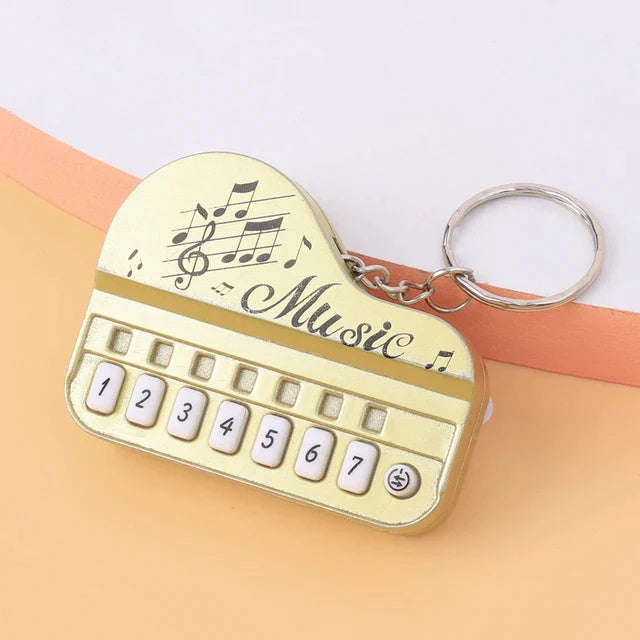 Mini Music Electronic Piano Keychain