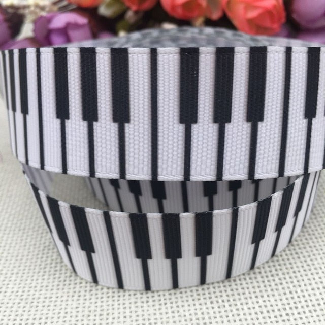 Musical Printed Grosgrain Ribbon