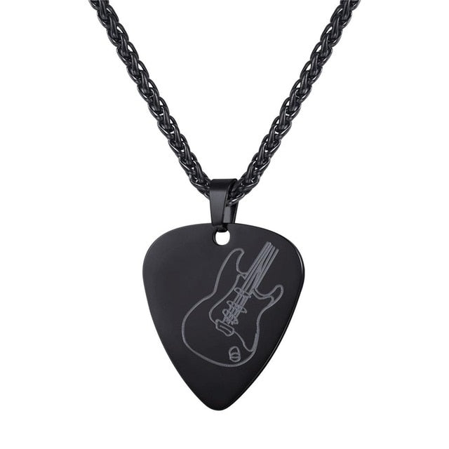 Guitar Pick Pendant Necklace