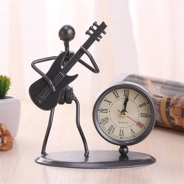 Antique Musician Table Clock