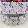 Musical Printed Grosgrain Ribbon