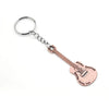 Retro Guitar Metal Keychain