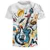 Rock Guitar Print T-shirt