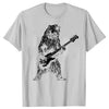 Yelling Bear Playing Bass Guitar T-shirt