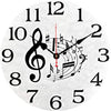 Retro Music Notes Wall Clock