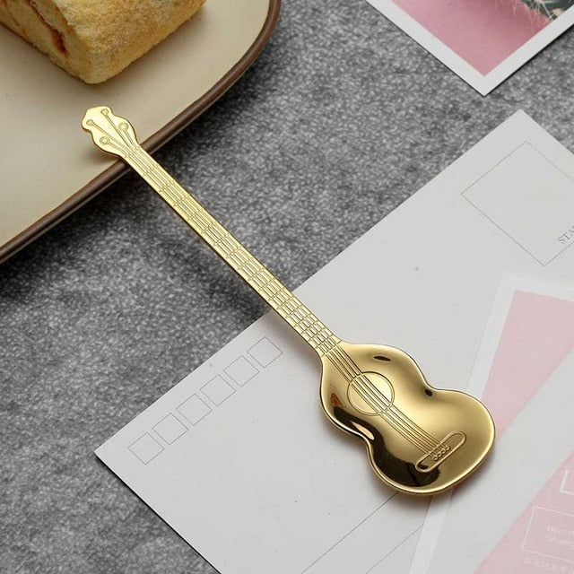Guitar Shape Coffee Spoon