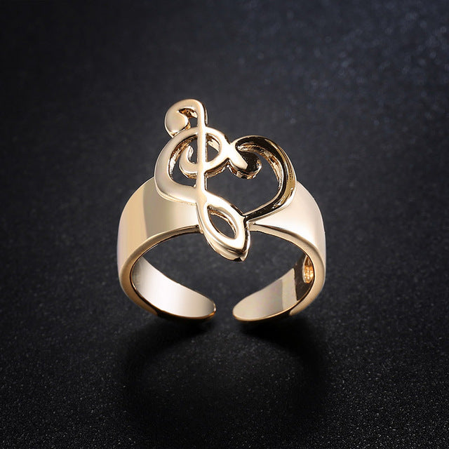 Stunning Music Note Ring
