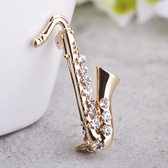 Crystal Saxophone Pin - Artistic Pod Review