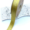 DIY Gold Metallic Music Satin Ribbons