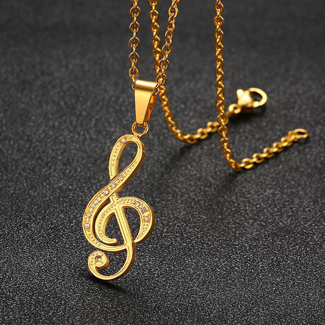 Trendy Music Note Necklaces