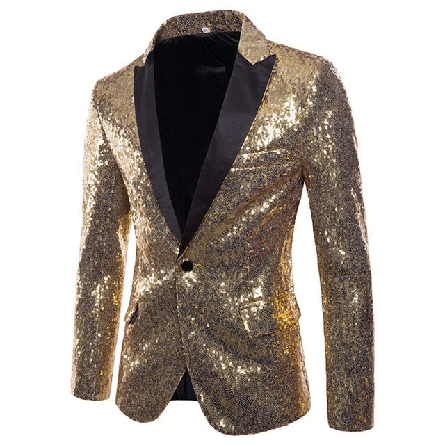 Shiny Sequin Blazer