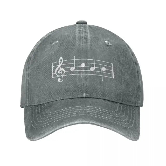 Classic Music Notes Cap