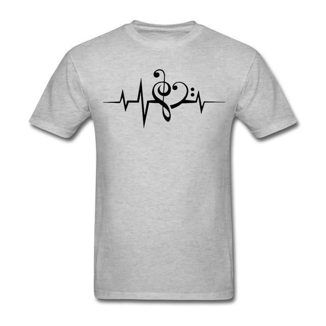 Treble Clef & Bass Clef Heart T-Shirt