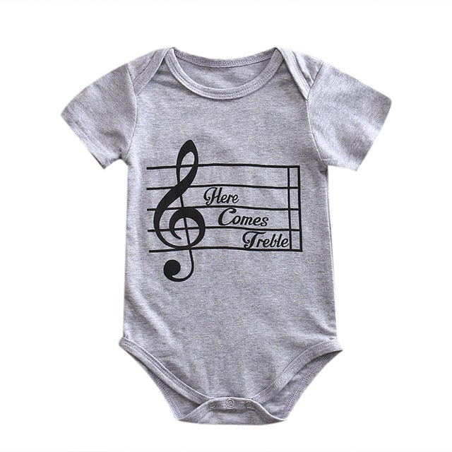 Here Comes Treble Baby Rompers