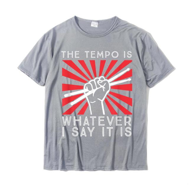 Holding Drumsticks Print T-shirt