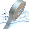 DIY Gold Metallic Music Satin Ribbons