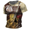 Retro Guitar 3D Printing T-shirt