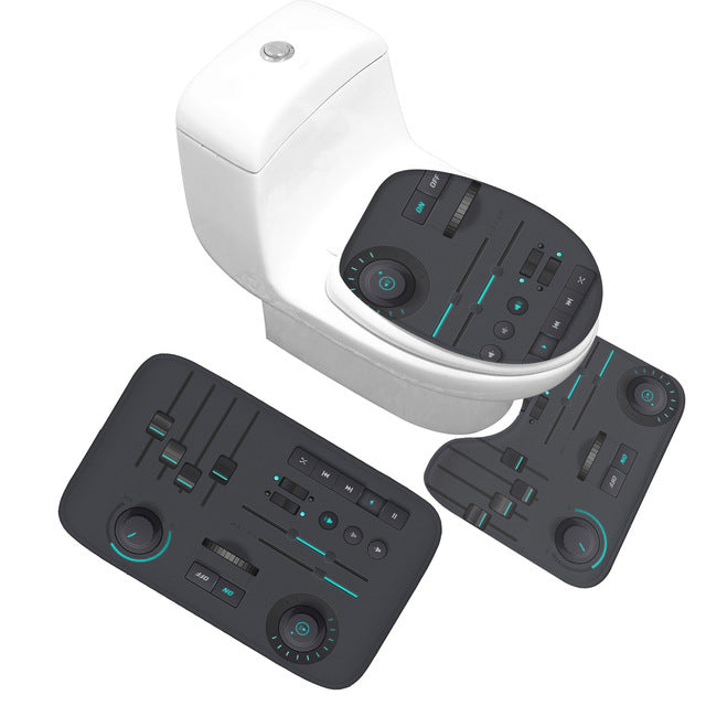 Music Note Toilet Mat Set