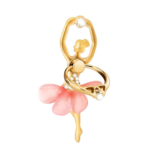 Ballet Girl Phone Holder Ring