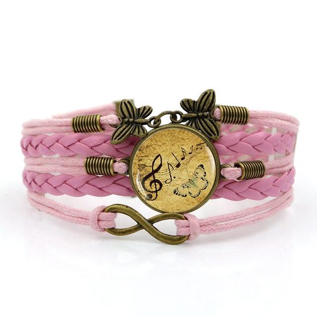 Handmade Music Note Charm Bracelet