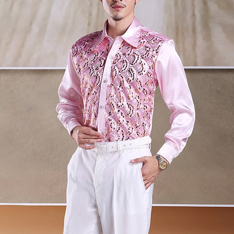 Shiny Sequin Men's Shirt
