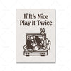 Play It Twice Music Cartoon Wall Art