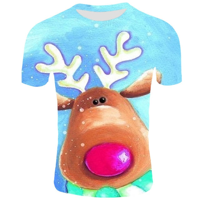 Snowy Christmas Blue T-shirt Collection