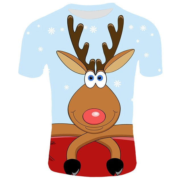 Snowy Christmas Blue T-shirt Collection