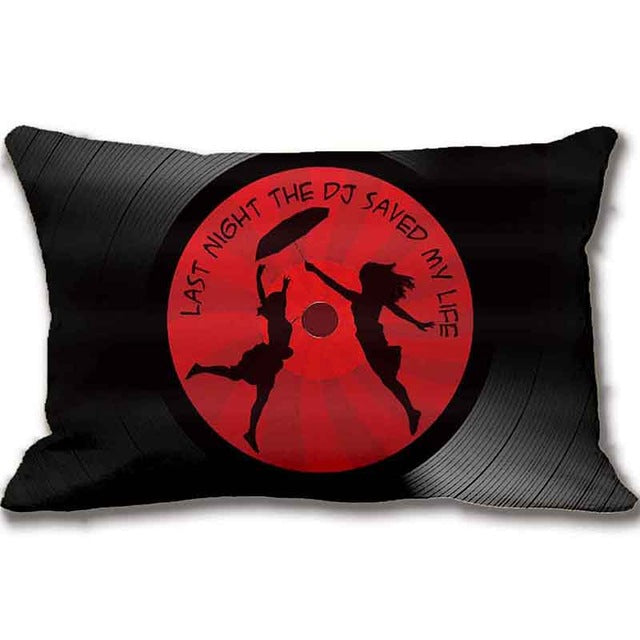 Vinyl Record Pillow Cover
