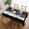 Music Instrument Rectangular Tablecloth