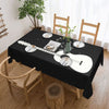 Music Note Guitar Rectangular Tablecloth