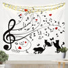 Music Cat Wall Hanging Tapestry