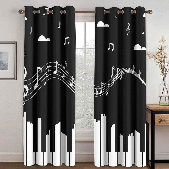 Dynamic Music Symbol Curtain