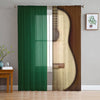 Guitar Window Tulle Curtain