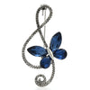 Sparkling Butterfly Music Brooch