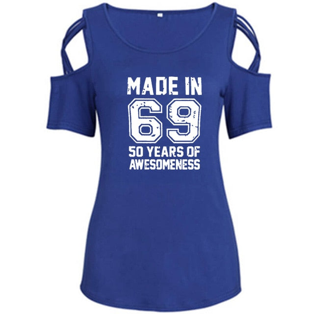 Made In 69 Off Shoulder T-shirt