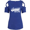 Awesome Since 1979 Off Shoulder T-Shirt