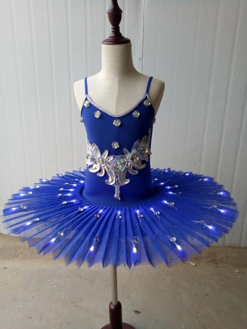 LED Light Swan Lake Ballet Dress