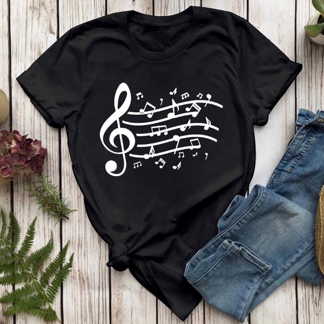 Piano & Violin Music Graphic T-shirt