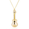 Alluring Guitar Pendant Necklace - Gold - { shop_name }} - Review