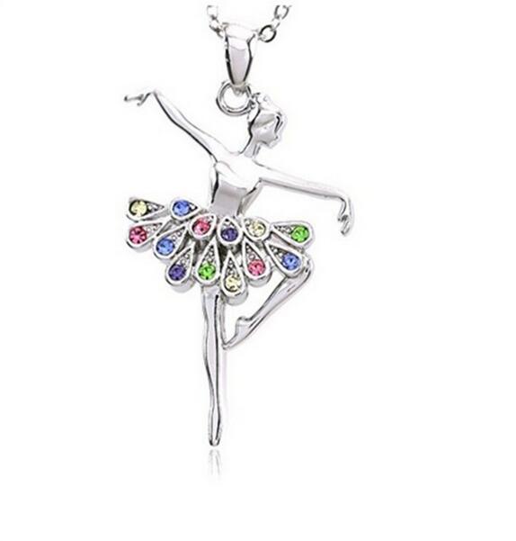 Silver Plated Ballerina Necklace
