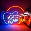 Guitar Rock & Live Music Neon Sign Light