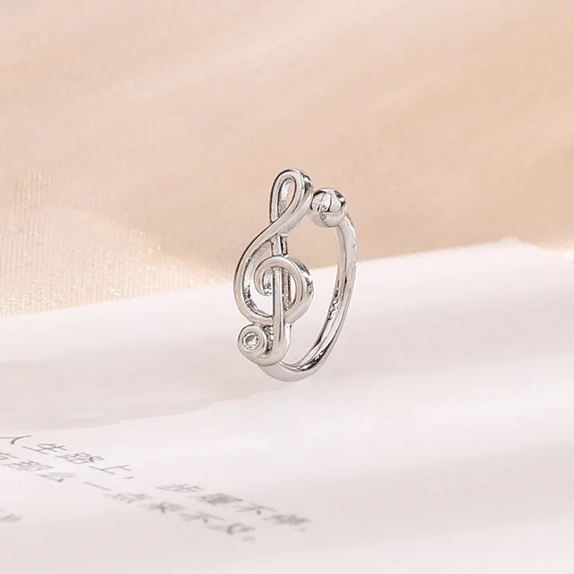 1pc Music Treble Clef / Guitar Clip Earring