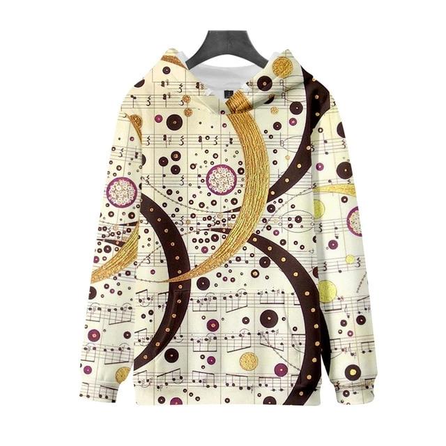 Music Notes Casual Hoodie