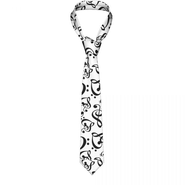 Music Note Pattern Tie