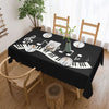 Music Instrument Rectangular Tablecloth