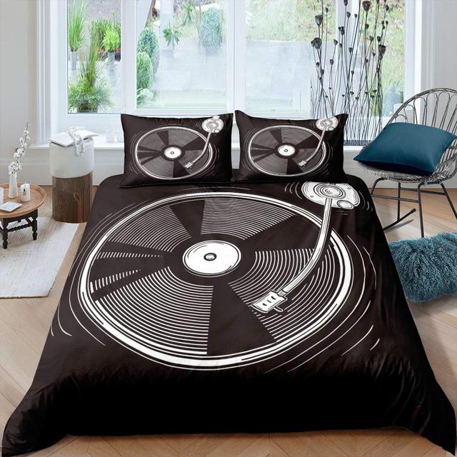 Music Record Duvet Bedding Set
