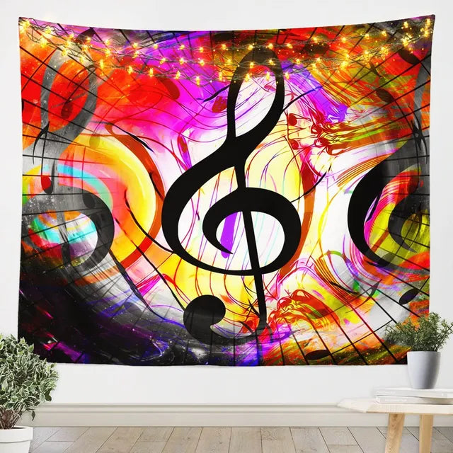 Music Cat Wall Hanging Tapestry